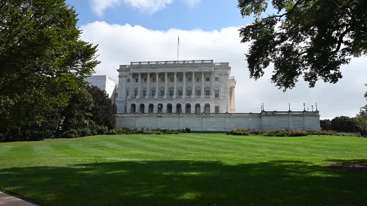 美国国会大厦是美国国会两个分支机构——联邦议会的正式所在地视频下载