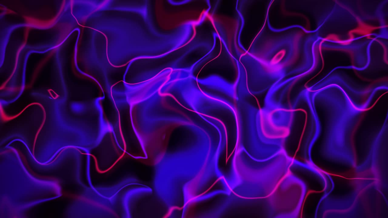 霓虹灯环线模糊梯度与波的效果，紫色，红色，紫色，粉红色，品红颜色在黑暗的背景。背景与流畅的运动贯穿整个框架视频下载