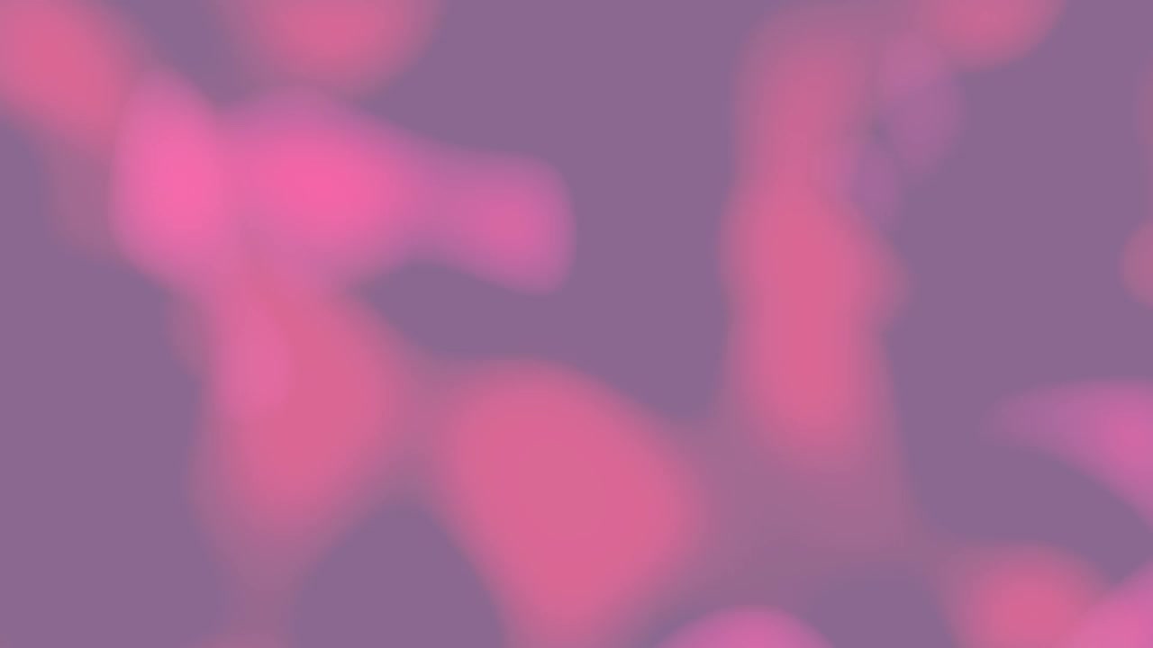 可循环的充满活力的模糊梯度浮动形状的粉红色品红珊瑚和紫色的颜色在黑暗的背景。背景与平滑的运动在整个框架视频下载