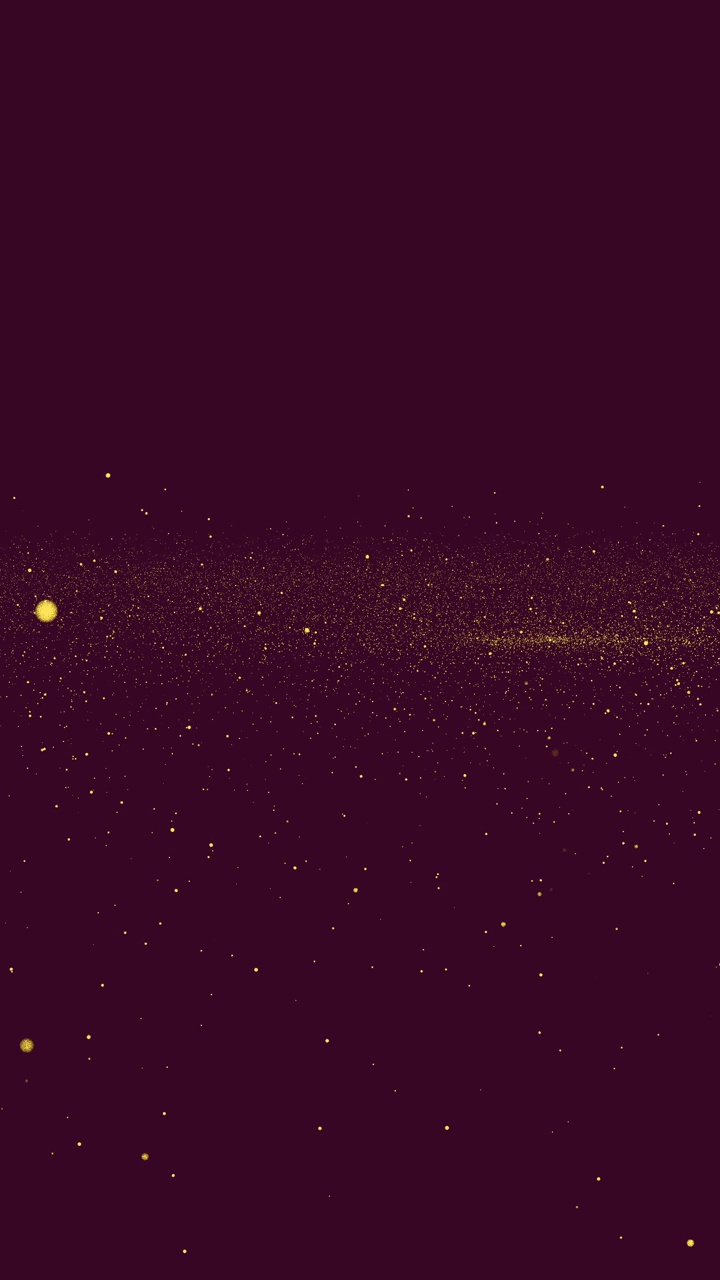 金色的小点在顺时针旋转的红宝石背景上闪闪发光。垂直抽象星星背景派对或圣诞假期情人节和新年的概念与复制空间视频下载