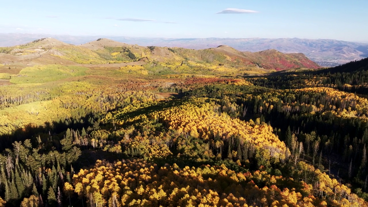 秋季的犹他州瓦萨奇山脉视频下载