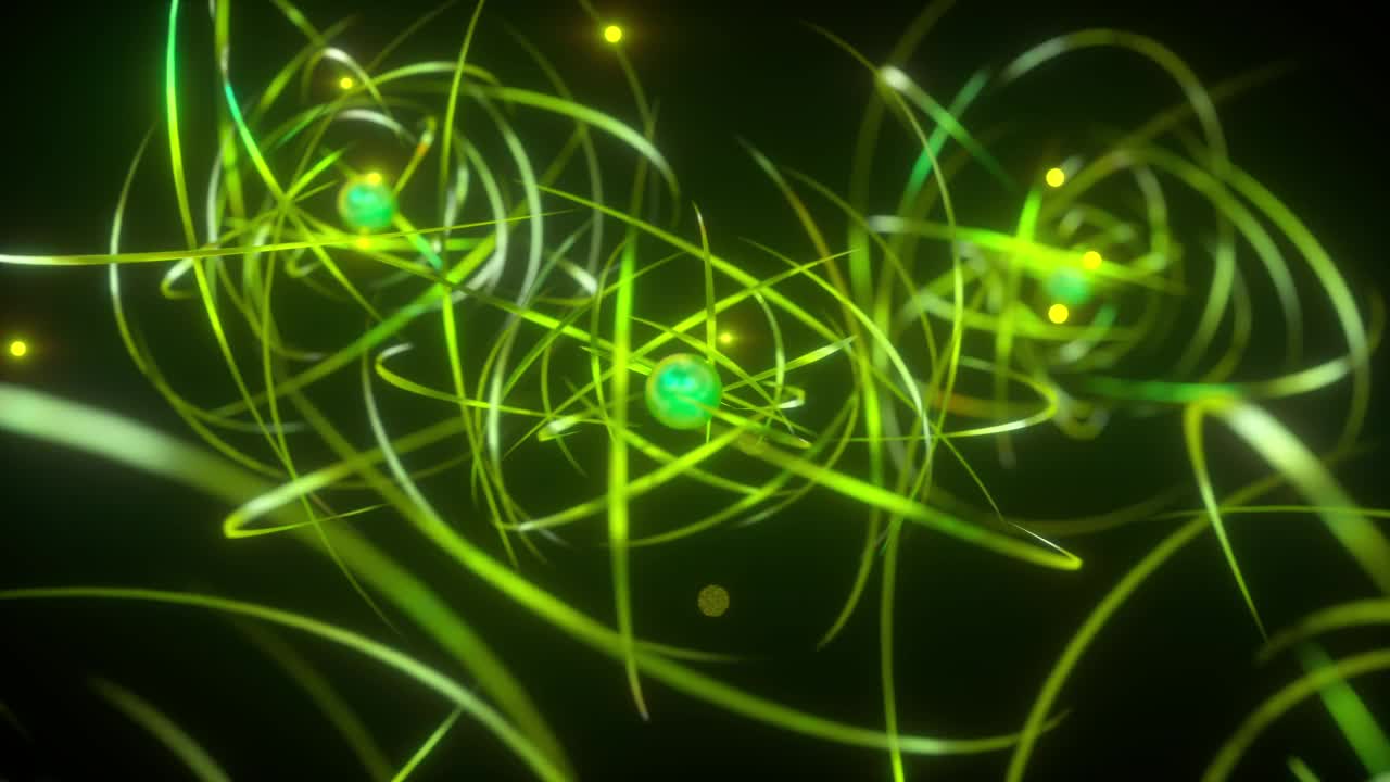 抽象的原子和电子旋转视频下载