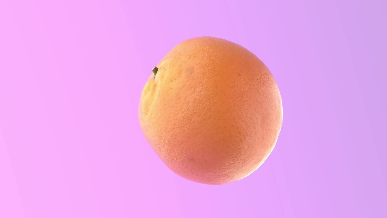 空中橙色减半和热情飞溅的动画视频下载