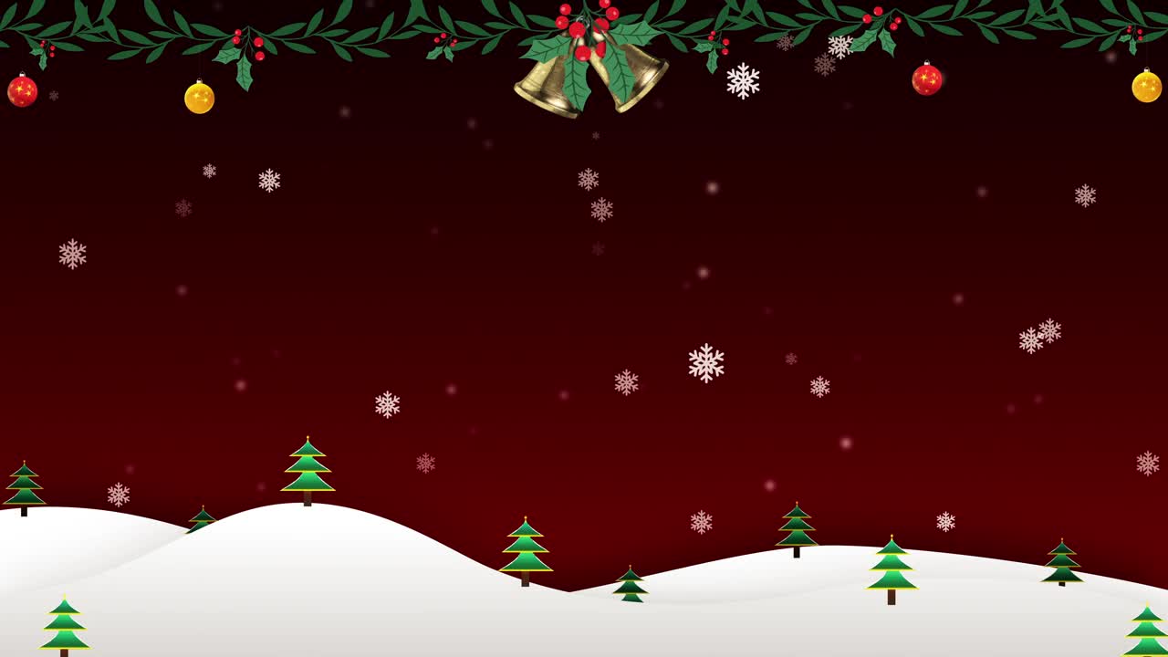 圣诞快乐和节日背景概念视频下载