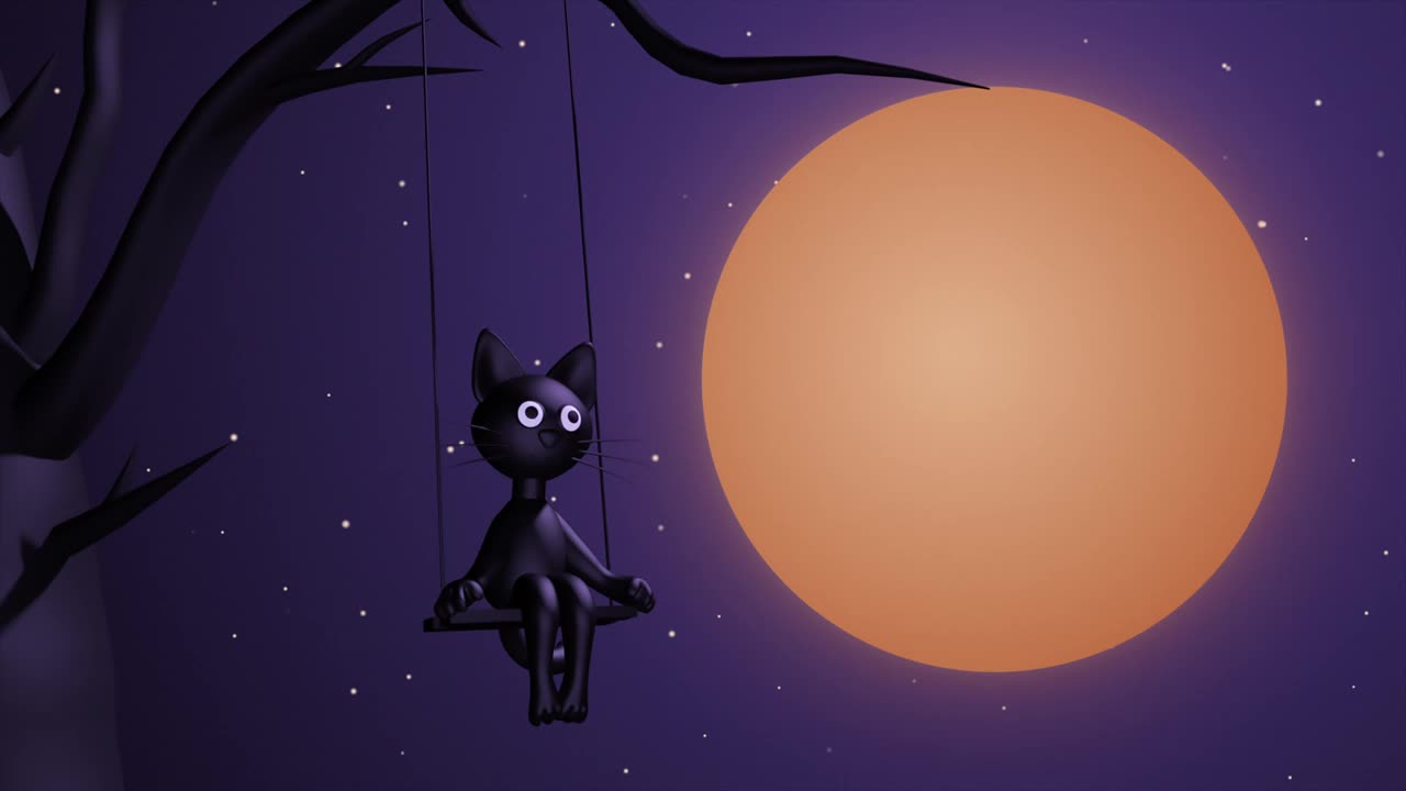 黑色星期五动画中有一只黑猫视频下载