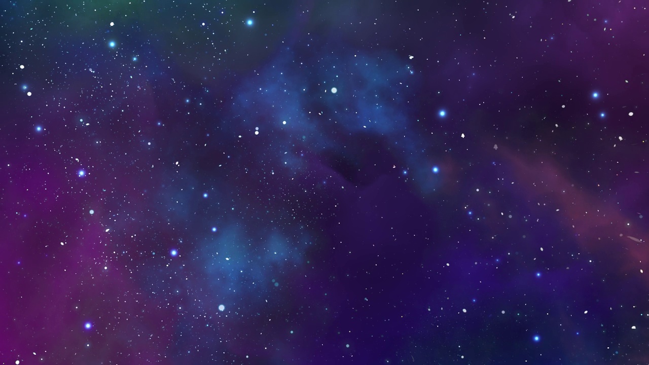 星系空间背景的数字动画视频下载