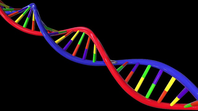 彩色DNA结构可循环全高清视频素材
