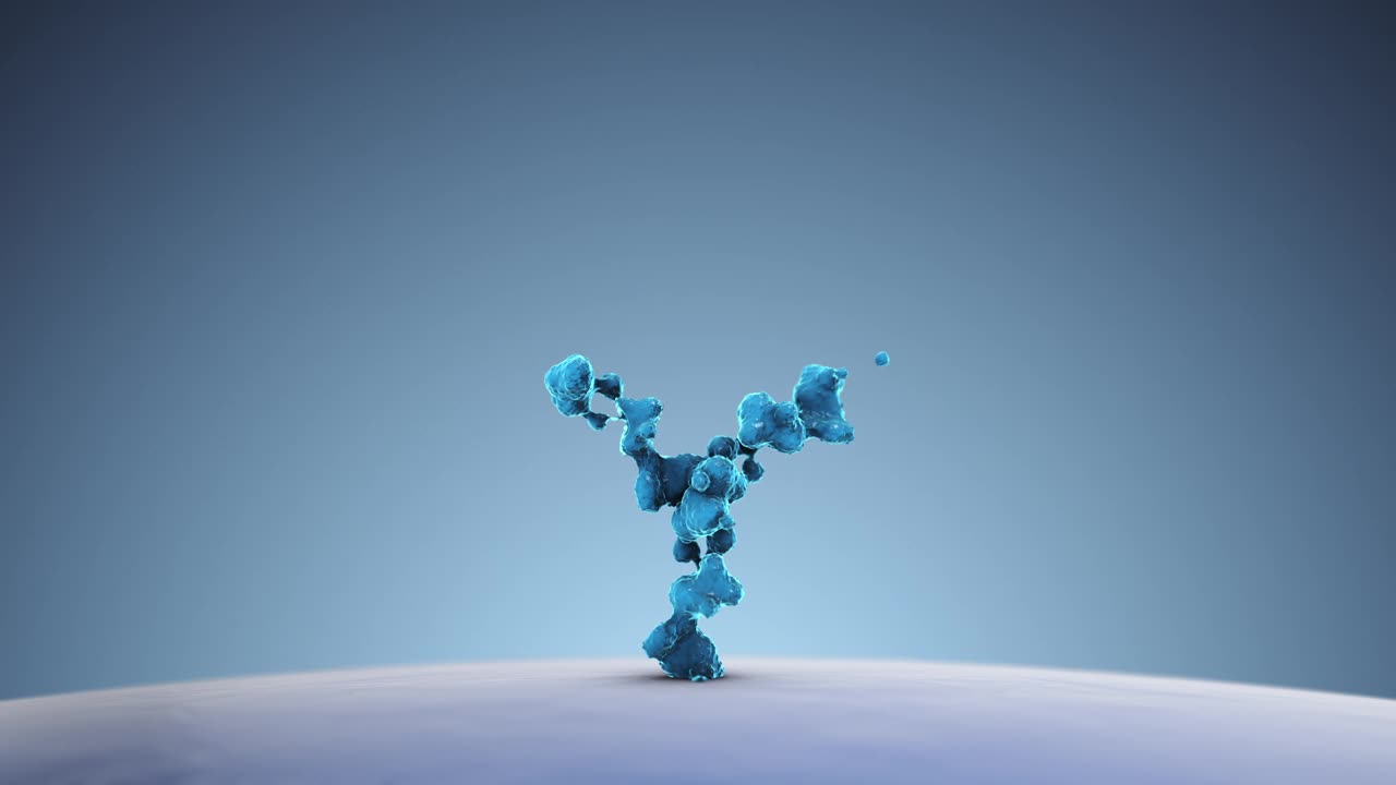 人体细胞受体抗体的医学理念视频下载