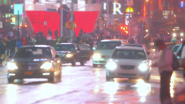 时代广场的交通视频素材