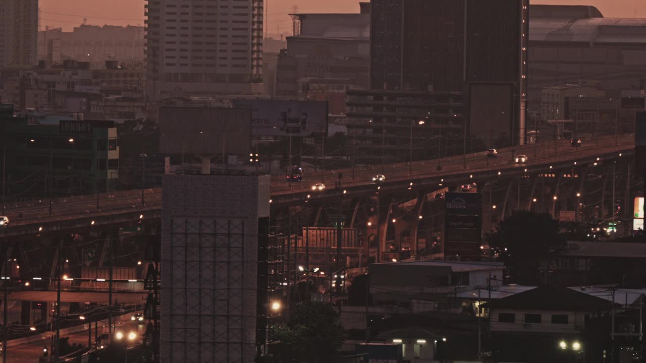 曼谷市区鸟瞰图视频素材