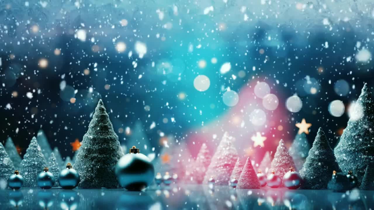 圣诞节-冬季景观视频下载