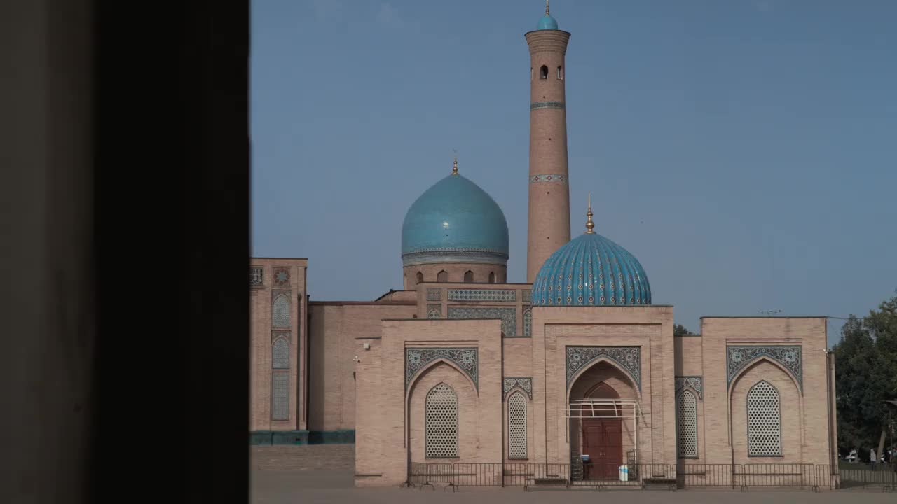 哈兹拉蒂伊玛目，塔什干的一个真正的建筑群视频素材