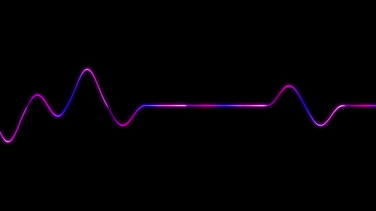 抽象的动态波浪发光线视频下载