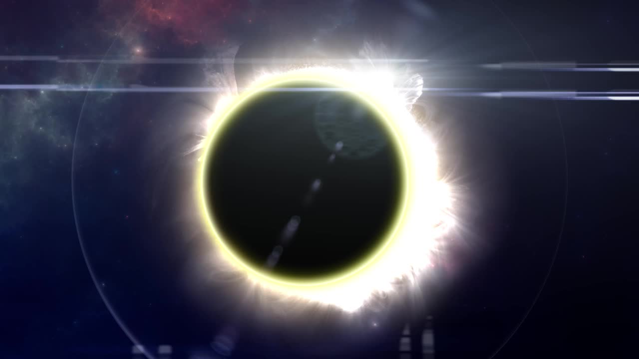 日食与太阳耀斑视频下载