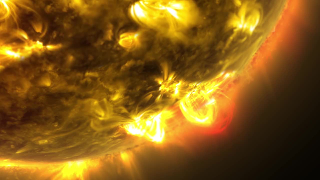 太阳表面的等离子体喷射视频下载