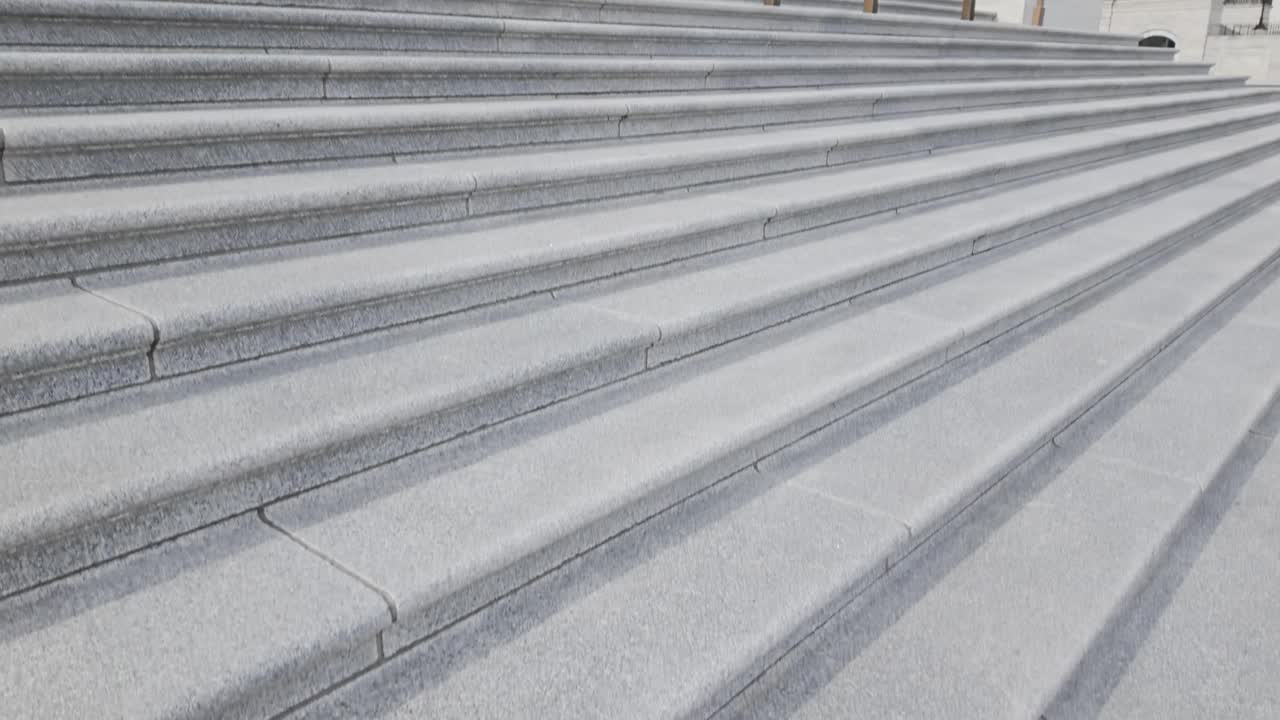华盛顿特区的美国国会大厦东立面和众议院视频下载
