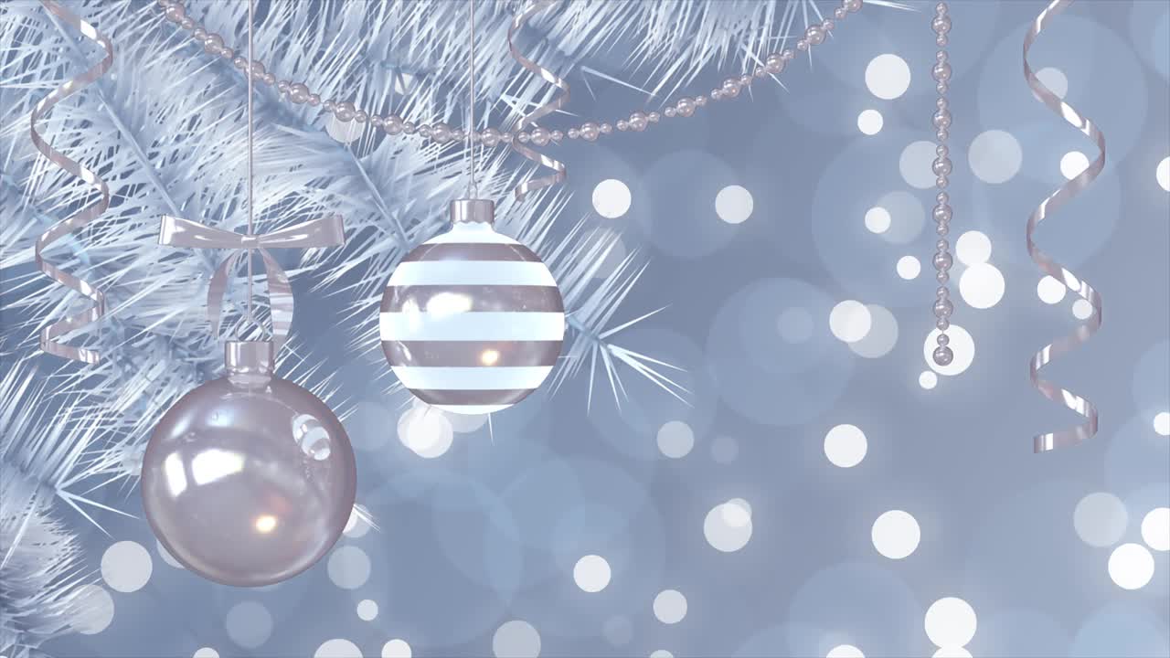 圣诞和新年背景无缝循环视频下载