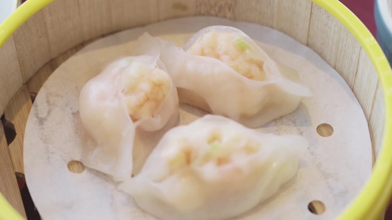 虾饺广州美食视频素材