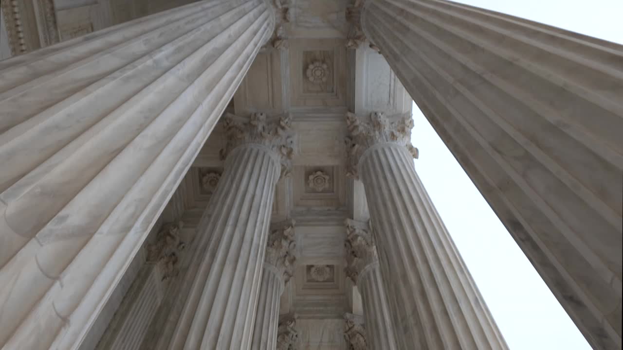 位于华盛顿特区的美国最高法院视频下载