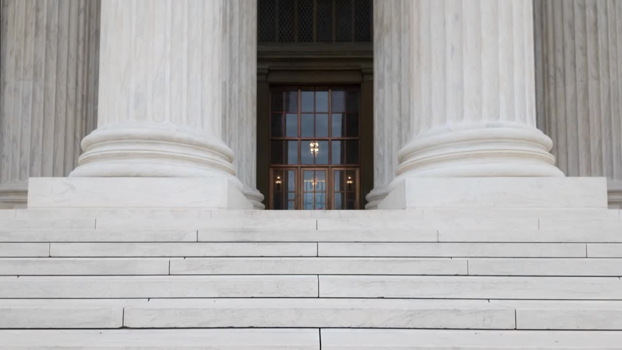位于华盛顿特区的美国最高法院视频下载