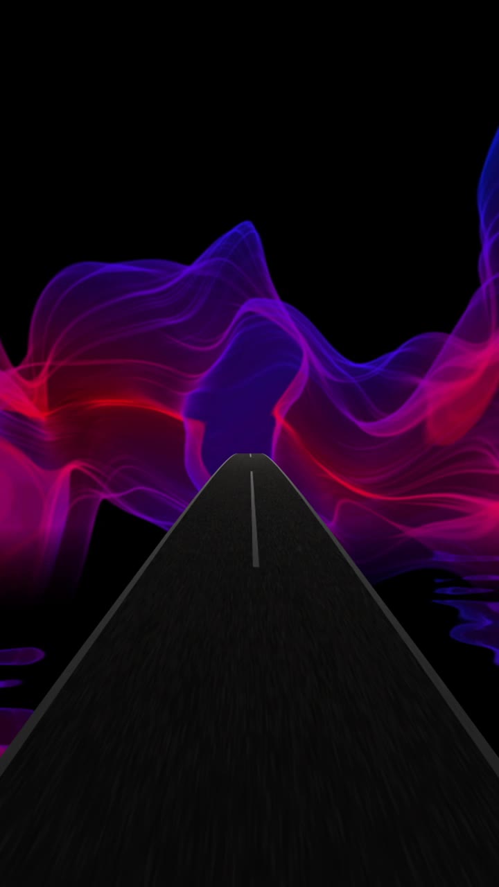 高速公路上的快速骑行进入幻觉垂直视频视频素材