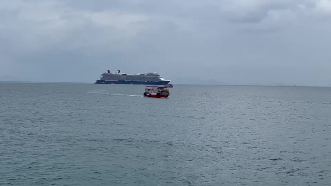 从泰国苏梅岛的渡船上看风景视频下载