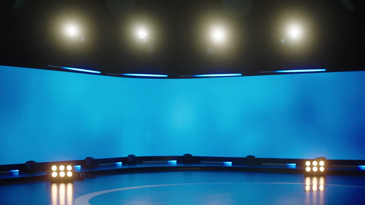 [Z05] -专业照明设备及led屏幕-电视演播室、布景、舞台、竞技场视频素材