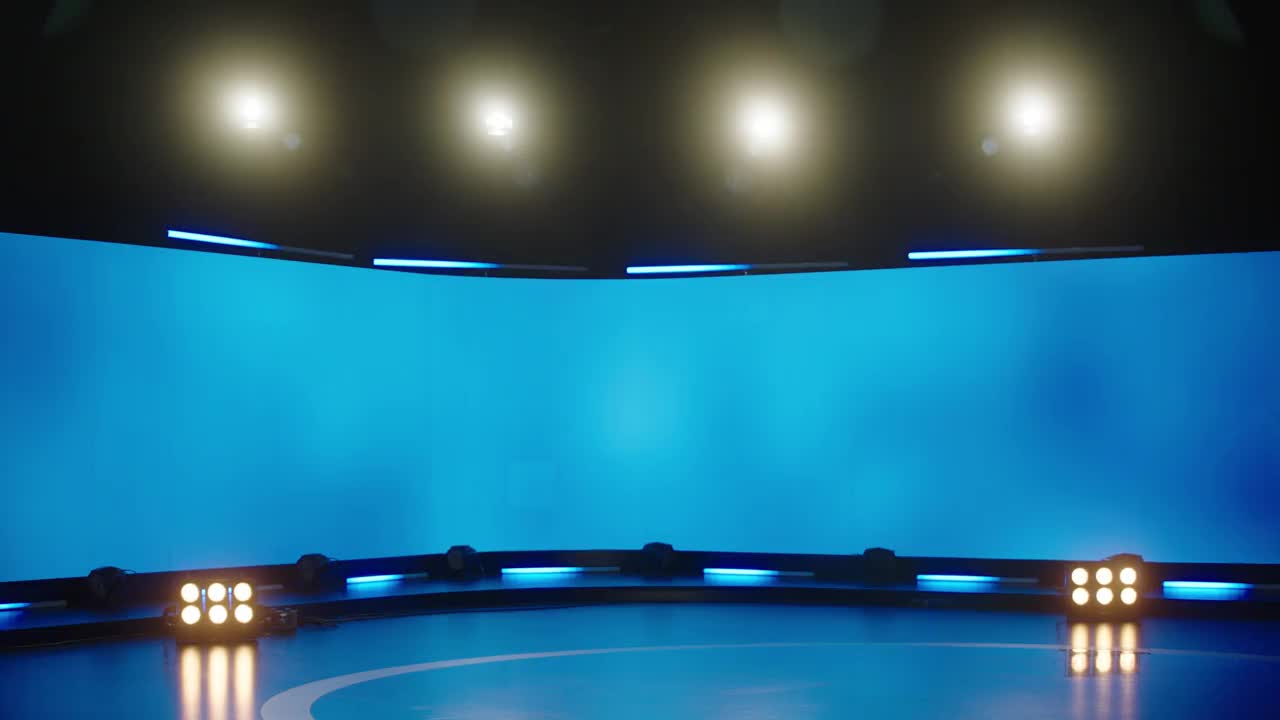 [Z05] -专业照明设备及led屏幕-电视演播室、布景、舞台、竞技场视频素材