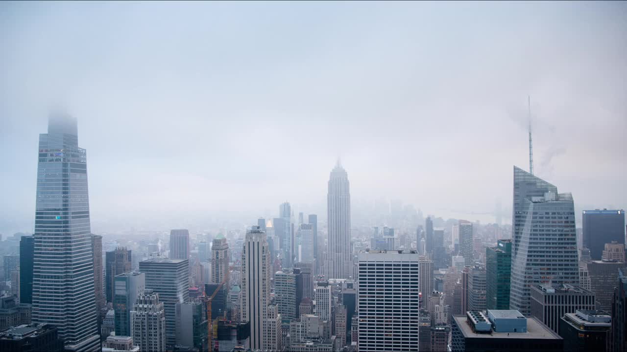 纽约市从白天到夜晚的时间流逝视频下载