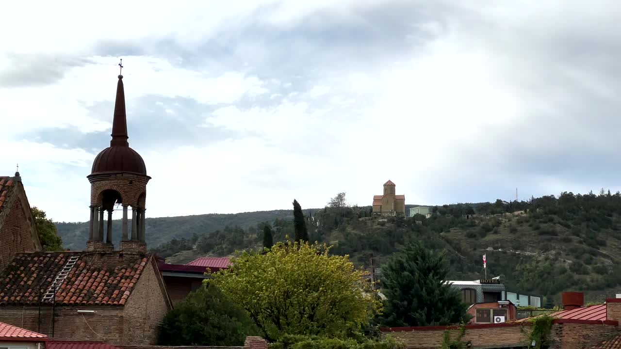 格鲁吉亚第比利斯城的堡垒视频视频下载