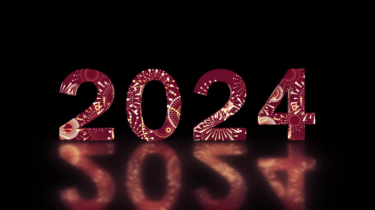 祝2024年中国新年快乐。视频下载