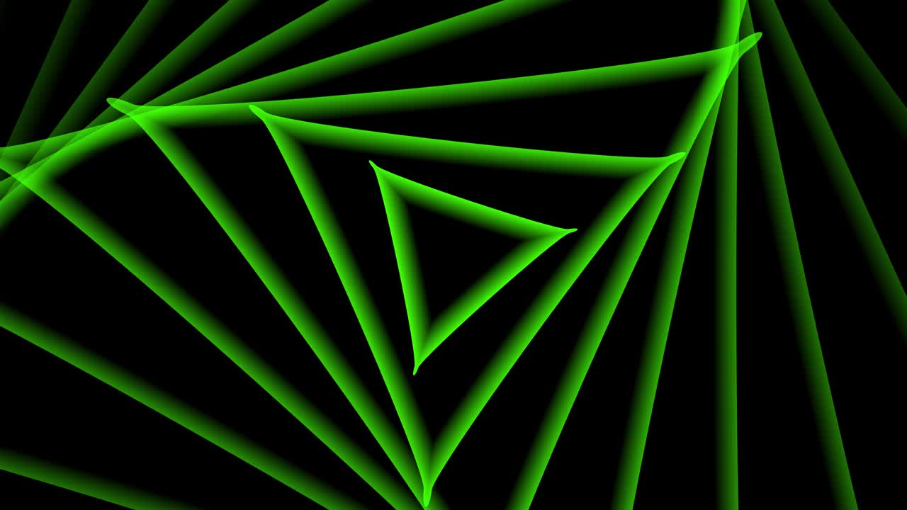 三角形绿色抽象背景视频下载