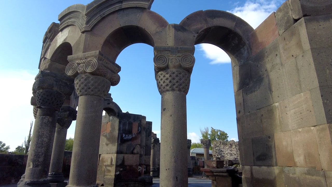 亚美尼亚Zwaltrotz教堂遗址，视频下载