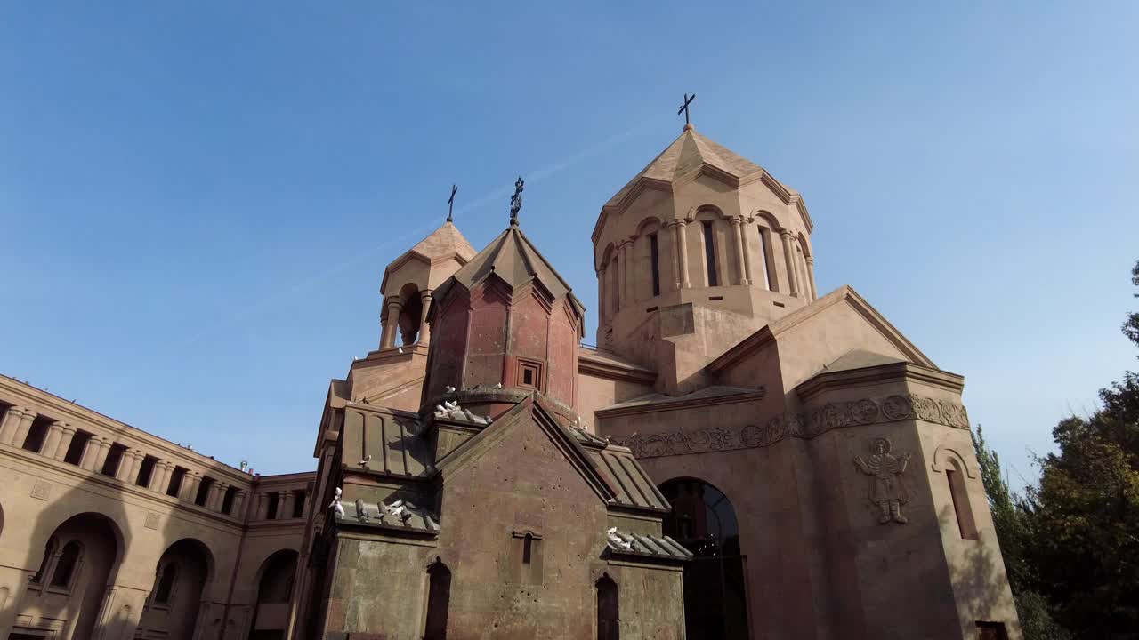亚美尼亚埃里温的双子教堂，视频下载