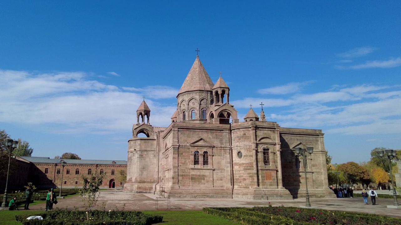 亚美尼亚的Echimiazu大教堂视频下载