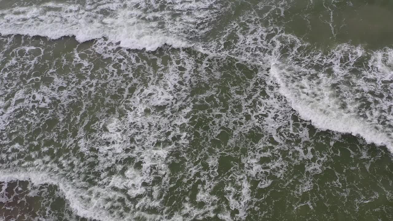 抽象的海水和海浪视频背景，航拍视频下载