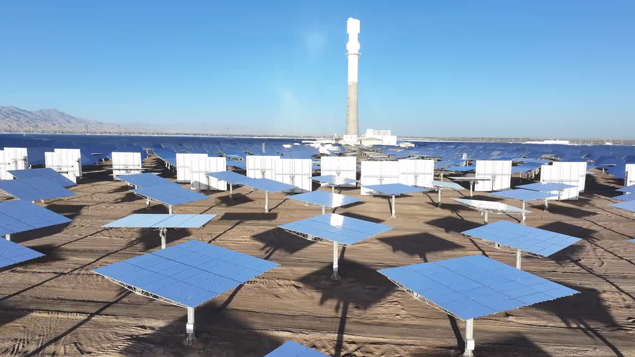 4K60P太阳能聚光电站视频视频下载