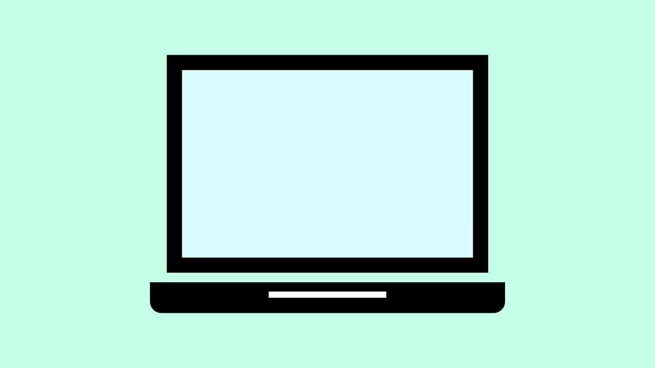 笔记本电脑屏幕显示登录页面，用户名和密码字段在一个简单的粘贴背景动画。视频素材