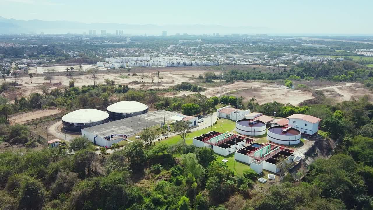 墨西哥的水处理厂视频素材