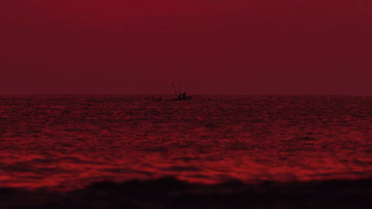 渔船，尼科亚半岛，哥斯达黎加视频下载