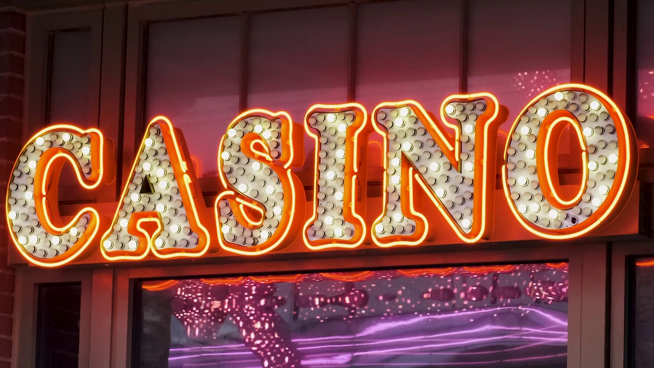 闪烁的赌场招牌视频下载