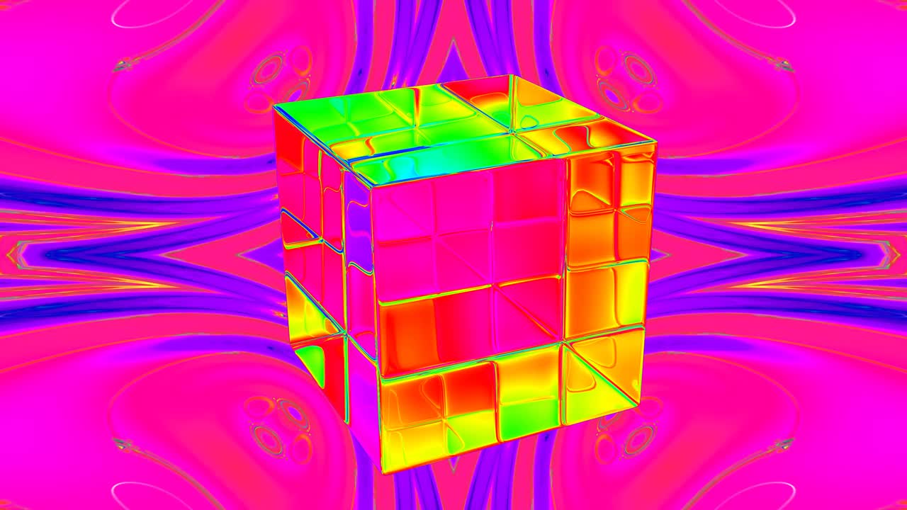 立方体抽象现代背景4K循环视频下载
