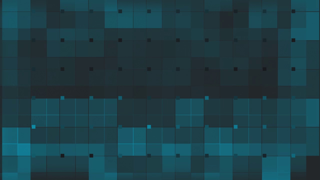 黑、蓝、绿、灰的商业背景。半色调简单方块无缝环形图案。视频下载