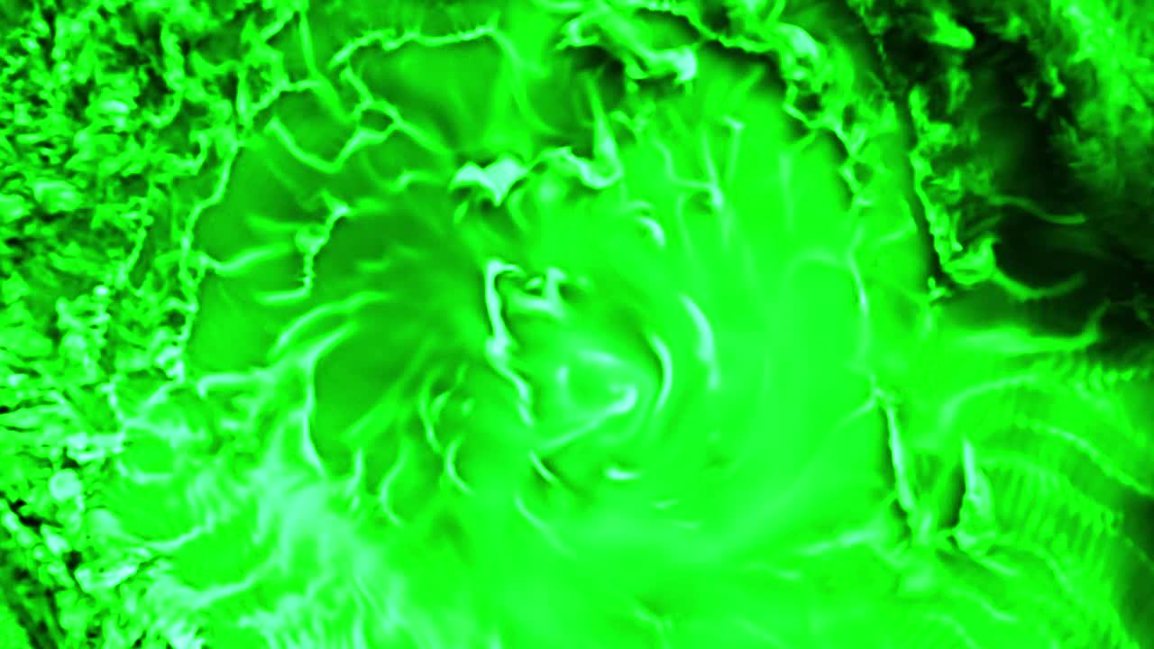 绿色龙卷风漩涡环效果背景视频下载