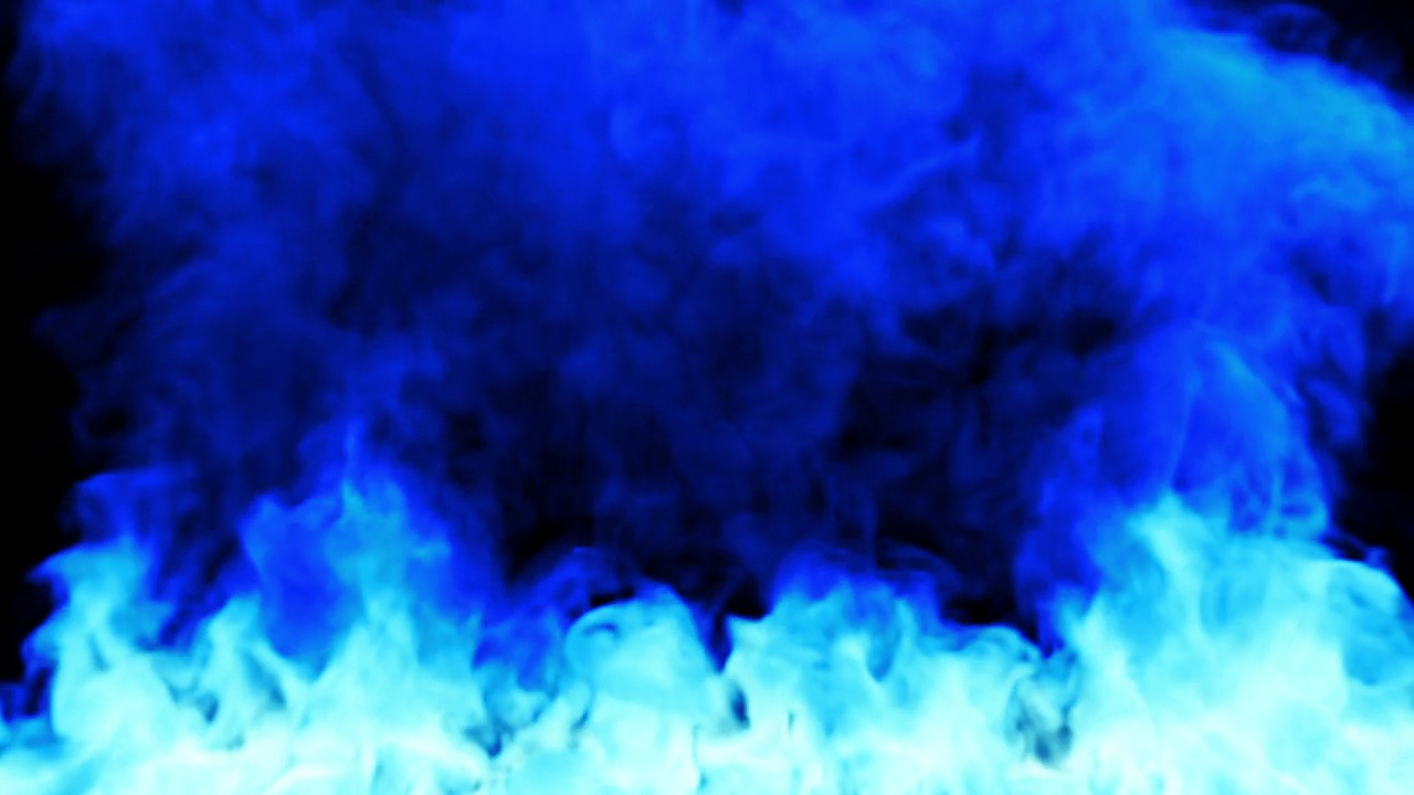 蓝色火焰背景循环效果动画视频下载