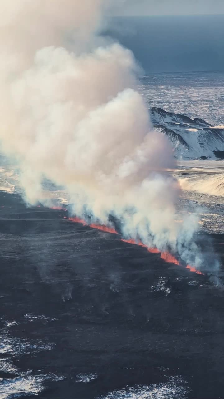 冰岛火山爆发视频下载