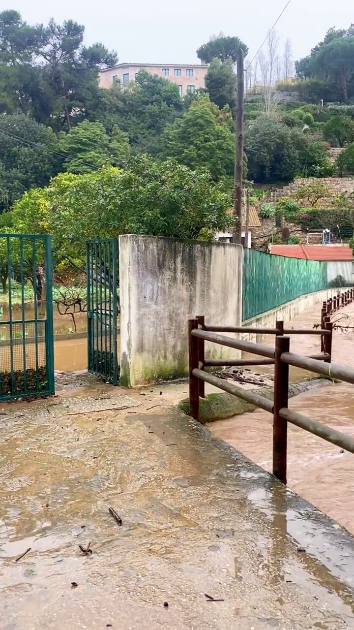 葡萄牙河水泛滥视频下载