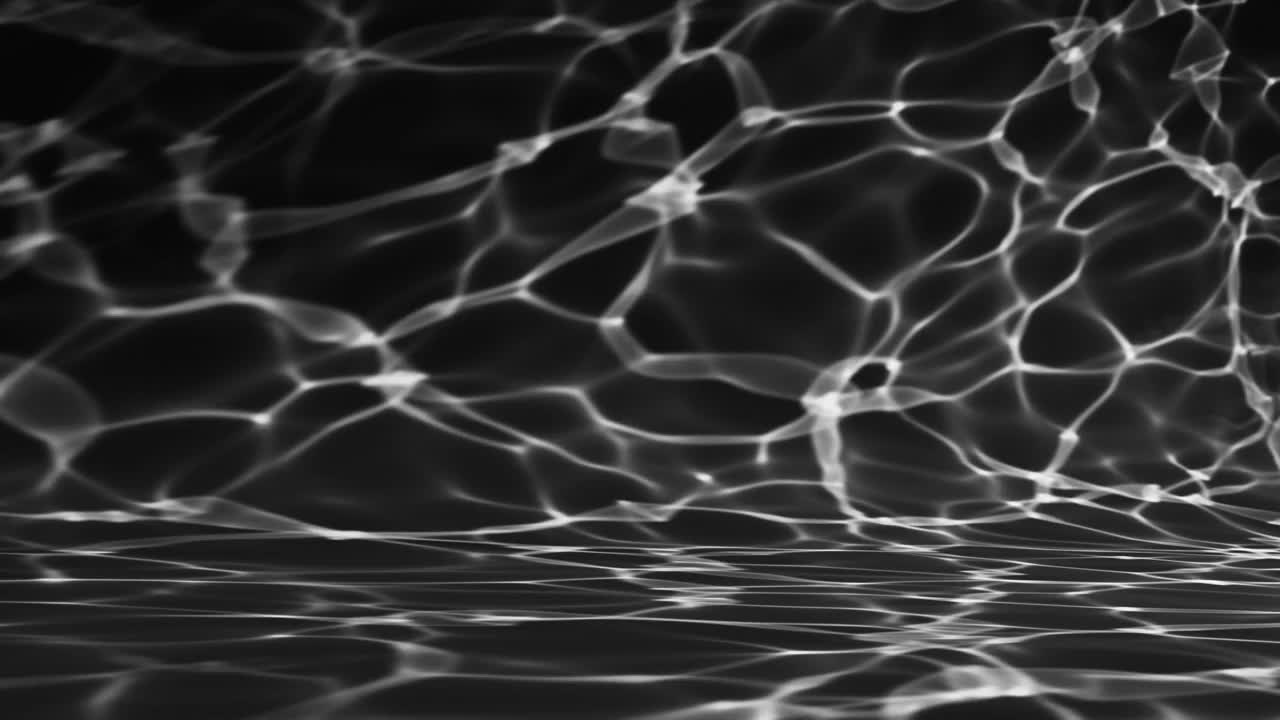 循环水下黑白水池与水的反射视频下载