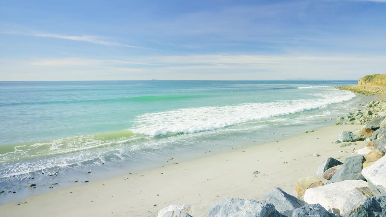海洋沙滩。美国西海岸。美术摄影风格视频下载