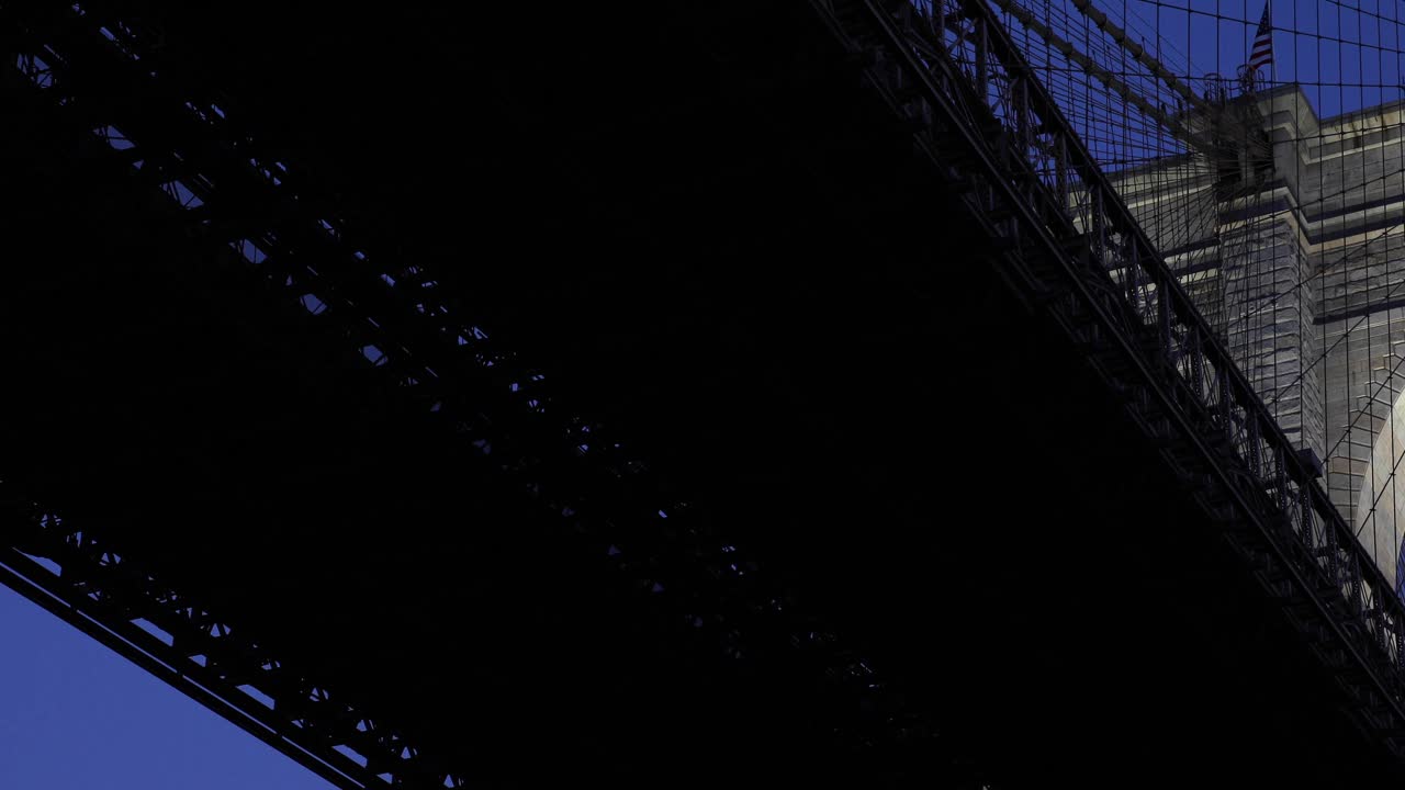 布鲁克林大桥照明平移视频下载